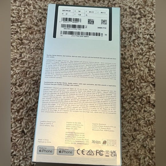 Ray-Ban Stories Wayfarer video camera sunglasses - Picture 5 of 5